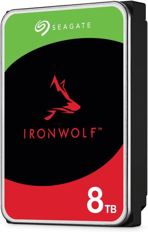 Seagate IronWolf 8TB NAS Internal Hard Drive 3.5" SATA 6Gb/s 7200 RPM 256MB Cache