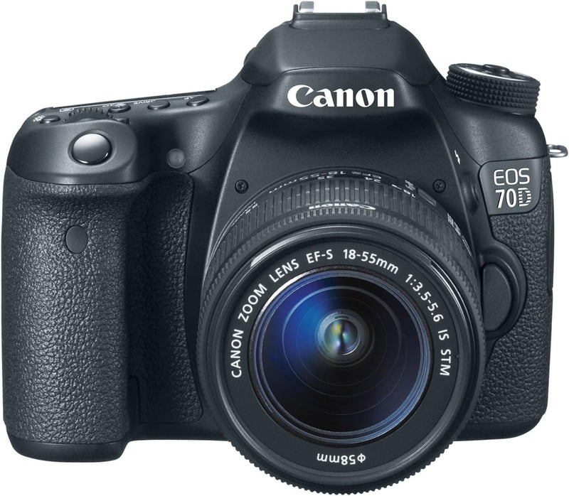 Canon EOS 70D 20.2MP DSLR Camera Kit with 18-55mm Lens Black