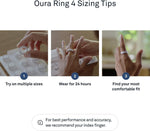 Oura Smart Ring 4 - Brushed Silver - Size 10 - | Non-Standard Fit – Measure with a Size Kit |Sleep, Heart Rate and Fitness Tracking Wearable | 8-Day Battery, iOS / Android Compatible
