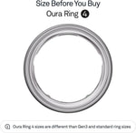 Oura Smart Ring 4 - Brushed Silver - Size 10 - | Non-Standard Fit – Measure with a Size Kit |Sleep, Heart Rate and Fitness Tracking Wearable | 8-Day Battery, iOS / Android Compatible