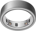 Oura Smart Ring 4 - Brushed Silver - Size 10 - | Non-Standard Fit – Measure with a Size Kit |Sleep, Heart Rate and Fitness Tracking Wearable | 8-Day Battery, iOS / Android Compatible