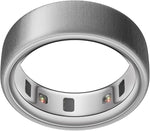 Oura Smart Ring 4 - Brushed Silver - Size 10 - | Non-Standard Fit – Measure with a Size Kit |Sleep, Heart Rate and Fitness Tracking Wearable | 8-Day Battery, iOS / Android Compatible