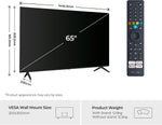 Haier 65" S80GUF QLED Smart TV with Fire TV, Freely, Dolby Audio, Gaming Accelerator, Bluetooth, HDMI 2.1