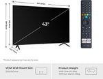 Haier 43" K85GUF 4K Ultra HD Smart TV with Fire TV, Freely, Dolby Audio, MEMC, HDR10, Bluetooth, HDMI 2.1