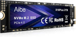 Aiibe X16Plus 2TB M.2 PCIe 4.0 NVMe SSD 7450MB/s