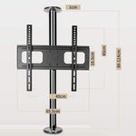 Adjustable TV Bracket 32-65 Inch TV Bracket - LCD TV 360 Degree Rotating Frame Floor Stand Divider Electric TV Lift(86-114cm)