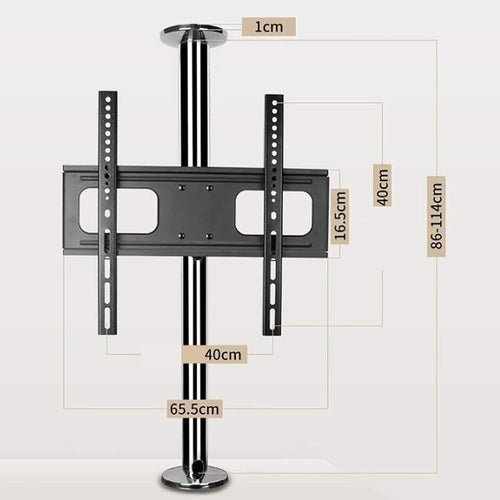 Adjustable TV Bracket 32-65 Inch TV Bracket - LCD TV 360 Degree Rotating Frame Floor Stand Divider Electric TV Lift(86-114cm)
