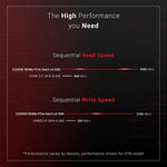 PNY XLR8 CS3030 2TB NVMe PCIe Gen 3x4 M.2 2280 Internal SSD