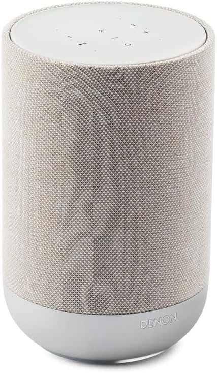 Denon Home 200 Wireless Speaker With Bluetooth HEOS Multiroom Streaming Dolby Atmos Music Support AirPlay 2 High-Resolution Audio Stone