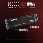 PNY XLR8 CS3030 2TB NVMe PCIe Gen 3x4 M.2 2280 Internal SSD