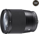 Sigma 16mm F/1.4 DC DN Contemporary Lens For Sony E APS-C Black