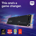 Crucial T700 2TB PCIe Gen5 NVMe M.2 Internal SSD