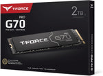 TEAMGROUP T-Force G70 Pro 2TB NVMe PCIe 4.0 M.2 2280 SSD 7400MB/s