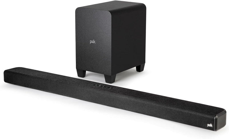 Polk Audio Signa S4 Dolby Atmos Soundbar 3.1.2ch Wireless Subwoofer Black