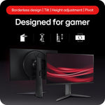 LG Ultragear Gaming Monitor 27GS65F, 27 Inch, 1080p, 180Hz, 1ms, IPS Display, HDR 10, NVIDIA G-Sync Compatible & AMD FreeSync , Smart Energy Saving, DisplayPort, HDMI