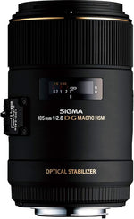 Sigma 105mm f/2.8 EX DG OS HSM Macro Lens for Nikon DSLR Black