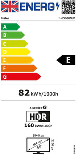 Haier 65" S80GUF QLED Smart TV with Fire TV, Freely, Dolby Audio, Gaming Accelerator, Bluetooth, HDMI 2.1