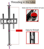 Adjustable TV Bracket 32-65 Inch TV Bracket - LCD TV 360 Degree Rotating Frame Floor Stand Divider Electric TV Lift(86-114cm)