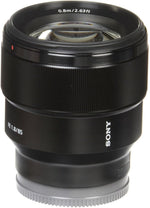 Sony SEL85F18 85mm F/1.8-22 Medium-Telephoto Prime Lens Black