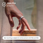 Oura Smart Ring 4 - Brushed Silver - Size 10 - | Non-Standard Fit – Measure with a Size Kit |Sleep, Heart Rate and Fitness Tracking Wearable | 8-Day Battery, iOS / Android Compatible