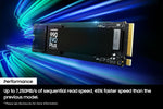 Samsung 990 EVO Plus 2TB NVMe PCIe 4.0 x4 / 5.0 x2 M.2 2280 Internal SSD