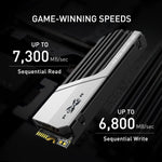 Silicon Power 2TB XS70 NVMe PCIe Gen4 M.2 2280 Internal Gaming SSD