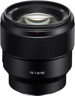 Sony SEL85F18 85mm F/1.8-22 Medium-Telephoto Prime Lens Black