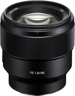Sony SEL85F18 85mm F/1.8-22 Medium-Telephoto Prime Lens Black