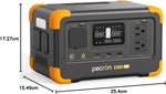 pecron Portable Power Station E300LFP, 288 Wh Solar Generator, 2 Up to 600 W AC Outlets Generator, LiFePO4 Battery Fast Charging, Power Station for Home Use, RV, Camping (Solar Panel Optional)