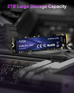 Aiibe X16Plus 2TB M.2 PCIe 4.0 NVMe SSD 7450MB/s