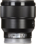 Sony SEL85F18 85mm F/1.8-22 Medium-Telephoto Prime Lens Black