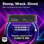 Crucial T710 2TB M.2 PCIe 5.0 x4 NVMe Gen5 SSD 14500MB/s
