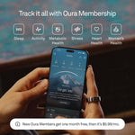 Oura Smart Ring 4 - Brushed Silver - Size 10 - | Non-Standard Fit – Measure with a Size Kit |Sleep, Heart Rate and Fitness Tracking Wearable | 8-Day Battery, iOS / Android Compatible