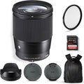 Sigma 16mm F/1.4 DC DN Contemporary Lens For Sony E APS-C Black