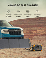 pecron Portable Power Station E300LFP, 288 Wh Solar Generator, 2 Up to 600 W AC Outlets Generator, LiFePO4 Battery Fast Charging, Power Station for Home Use, RV, Camping (Solar Panel Optional)