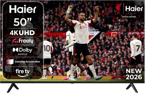 Haier 50" K85GUF 4k Ultra HD Smart TV with Fire TV, Freely, Dolby Audio, MEMC, Gaming Accelerator, HDR10, Bluetooth, HDMI 2.1