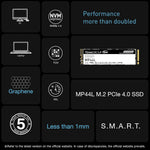TEAMGROUP MP44L 2TB SLC Cache NVMe PCIe Gen 4x4 M.2 2280 Internal SSD