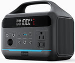 DARAN Portable Power Station 600W(1200W Surge) - 288Wh(90,000mAh) Solar Generator LiFePO4 Battery with AC DC Outlets, 8.3LB Portable Charging Station for Camping, RV, Home, Emergency (Solar Optional)