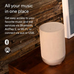 Denon Home 200 Wireless Speaker With Bluetooth HEOS Multiroom Streaming Dolby Atmos Music Support AirPlay 2 High-Resolution Audio Stone
