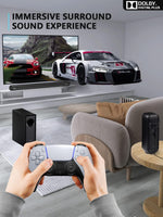 RAINEVERRY 5.1ch Soundbar with Dolby Audio Wireless Subwoofer Rear Speakers Black