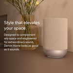 Denon Home 200 Wireless Speaker With Bluetooth HEOS Multiroom Streaming Dolby Atmos Music Support AirPlay 2 High-Resolution Audio Stone