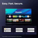 Hisense 58" 58E6QTUK 4K Ultra HD Smart TV AI TV - 4K UHD, Hi-View AI Engine, Precision Colour, AI Smooth Motion, Sports Mode with Freely, Disney +, YouTube, Netflix