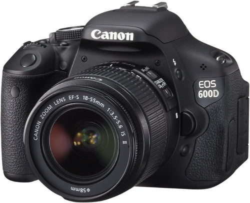 Canon EOS 600D 18MP DSLR Camera With 18-55mm IS II Lens Kit Black
