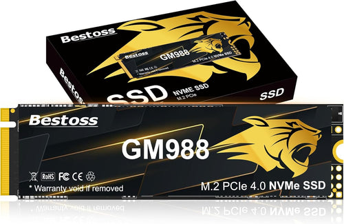 Bestoss GM988 2TB NVMe PCIe 4.0 M.2 2280 SSD 7300MB/s