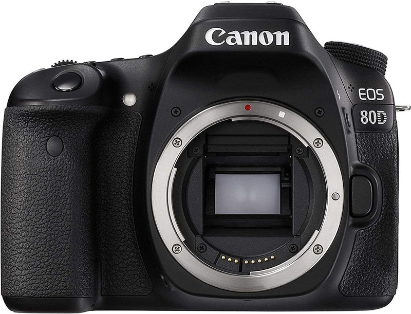 Canon EOS 80D DSLR Camera 24.2 MP 18-55mm f/3.5-5.6 IS STM Lens Black