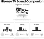 Hisense 55" 55A7QTUK QLED Smart AI TV - 4K Direct Lit Viewing, Quantum Dot Colour, Hi-View AI Engine, Built in Subwoofer, Dolby Vision, Dolby Atmos with with Freely, Disney +, YouTube, Netflix