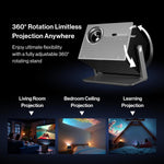 BladeCine Cube 600 1080P Portable Projector 600 ISO Lumens Black