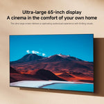 XIAOMI TV F 65, 65 Inch (165 cm), 4K UHD, Smart TV, Fire TV, HDR10, MEMC,60Hz with 120Hz Game Boost Mode, Alexa Voice Control, 2GB+32GB, Works with Apple AirPlay