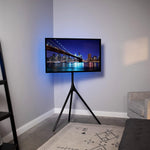 VIVO Artistic Easel 45 to 65 inch LED LCD Screen, Studio TV Display Stand, Adjustable TV Mount with Swivel and Tripod Base, Black, STAND-TV65AB