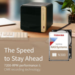 Toshiba N300 8TB 3.5" SATA3 7200RPM Internal Hard Drive